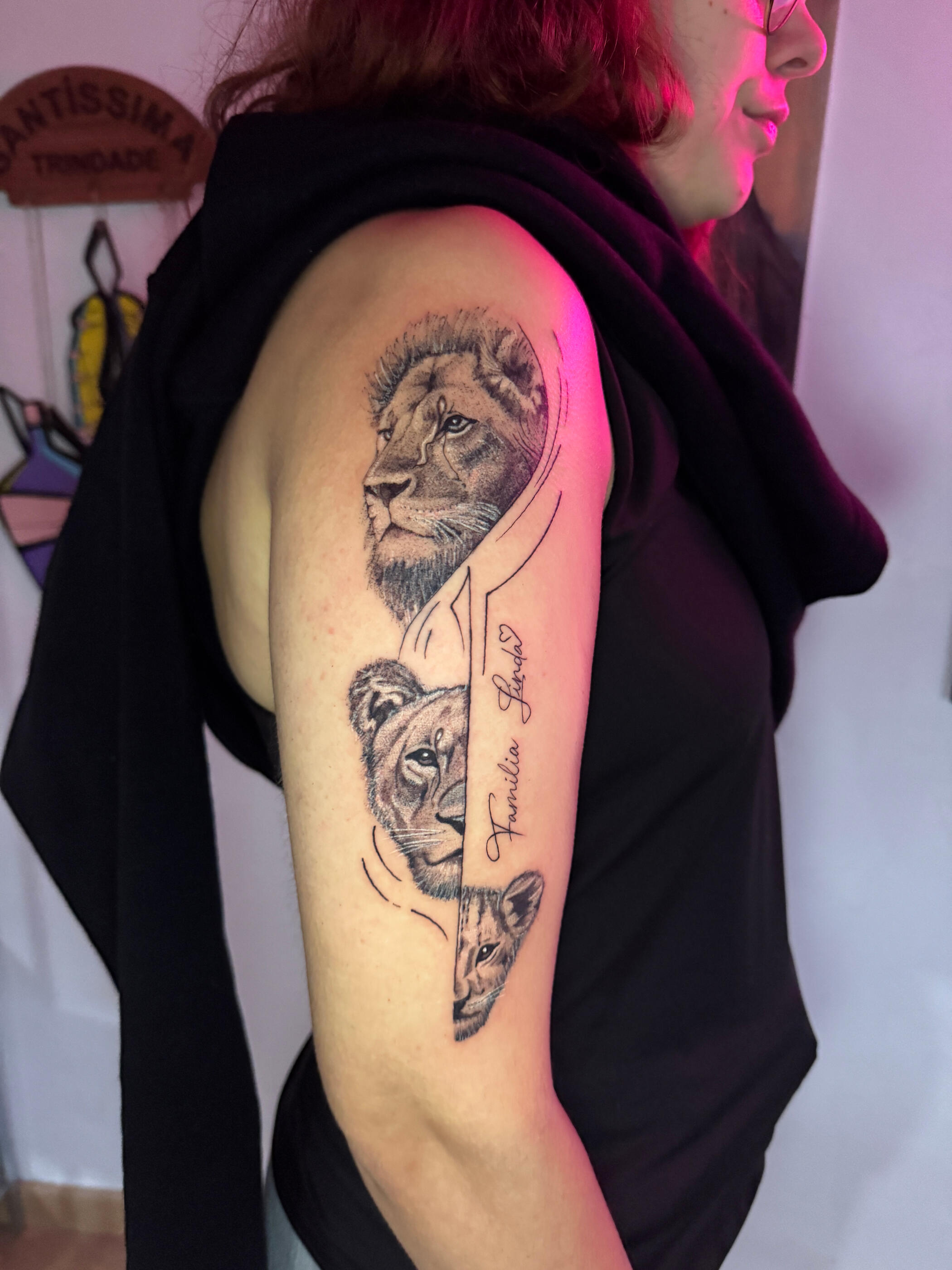 Tatuagem Micro Realismo Leões
